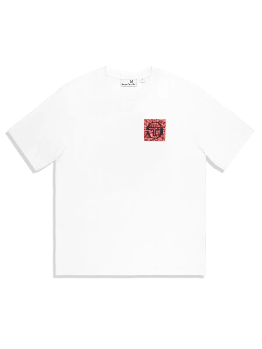 The Essentials>Sergio Tacchini Warp T-Shirt- Brilliant White