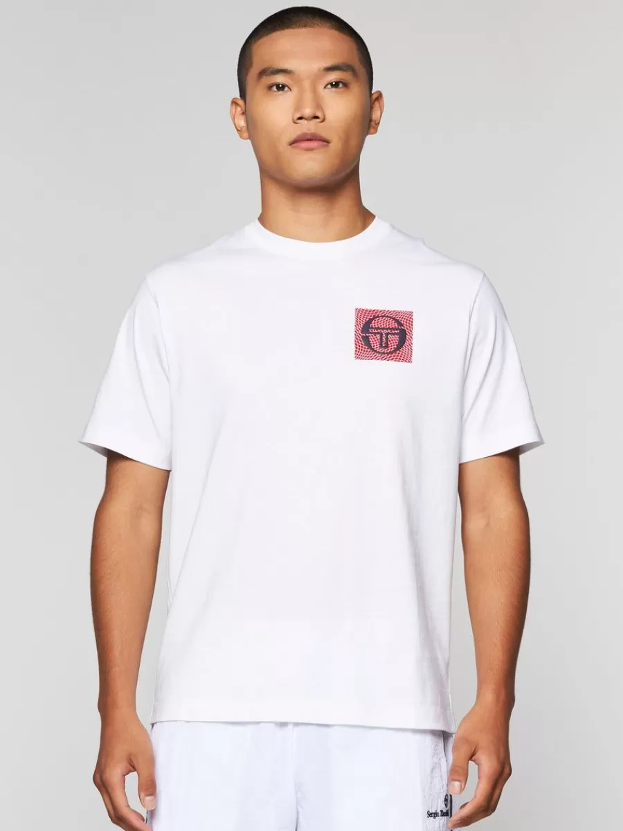 T-Shirts>Sergio Tacchini Warp T-Shirt- Brilliant White