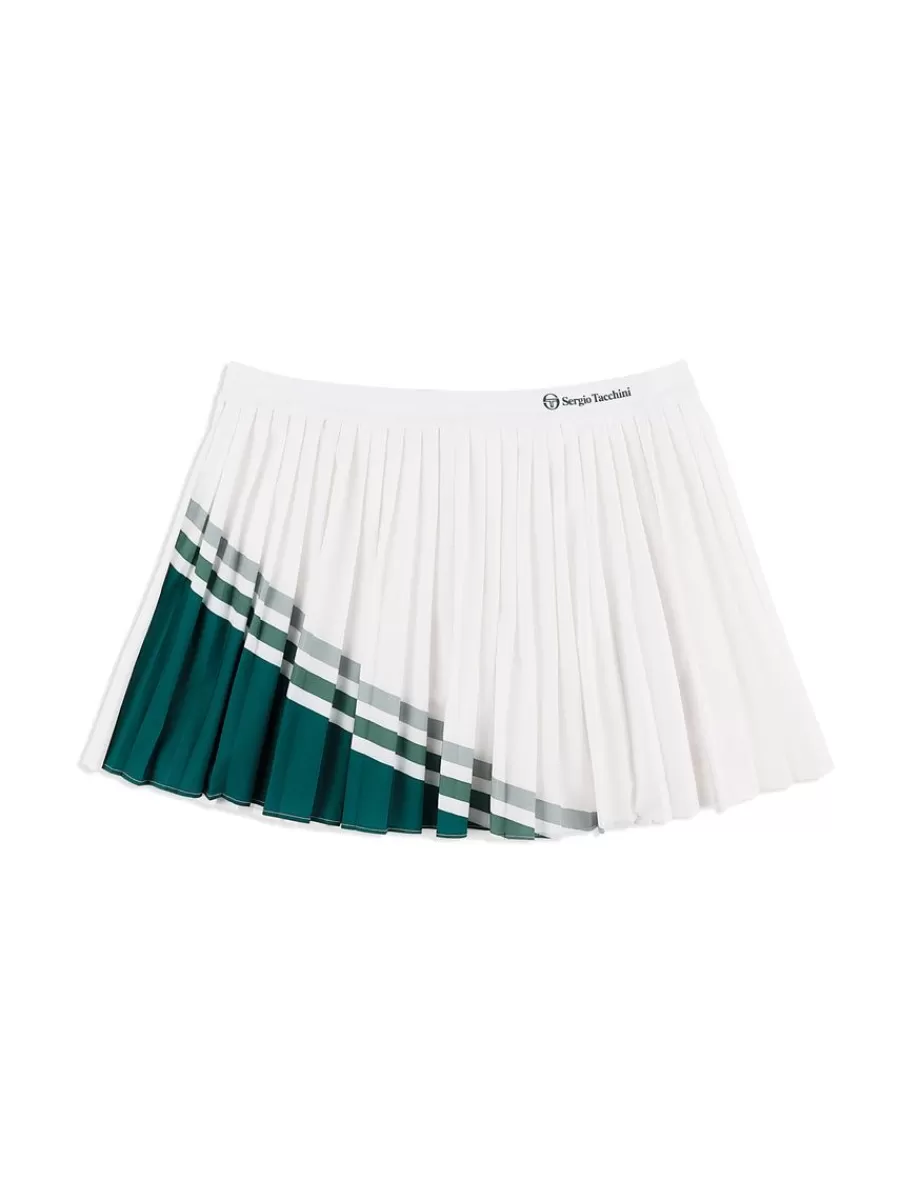 For The Court>Sergio Tacchini Women'S Monza Tennis Skort- Brilliant White