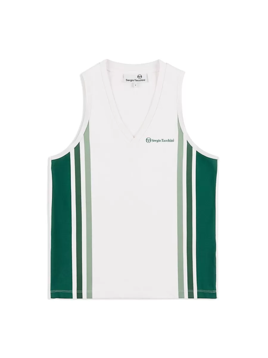 For The Court>Sergio Tacchini Women'S Monza Tennis Tank- Brilliant White