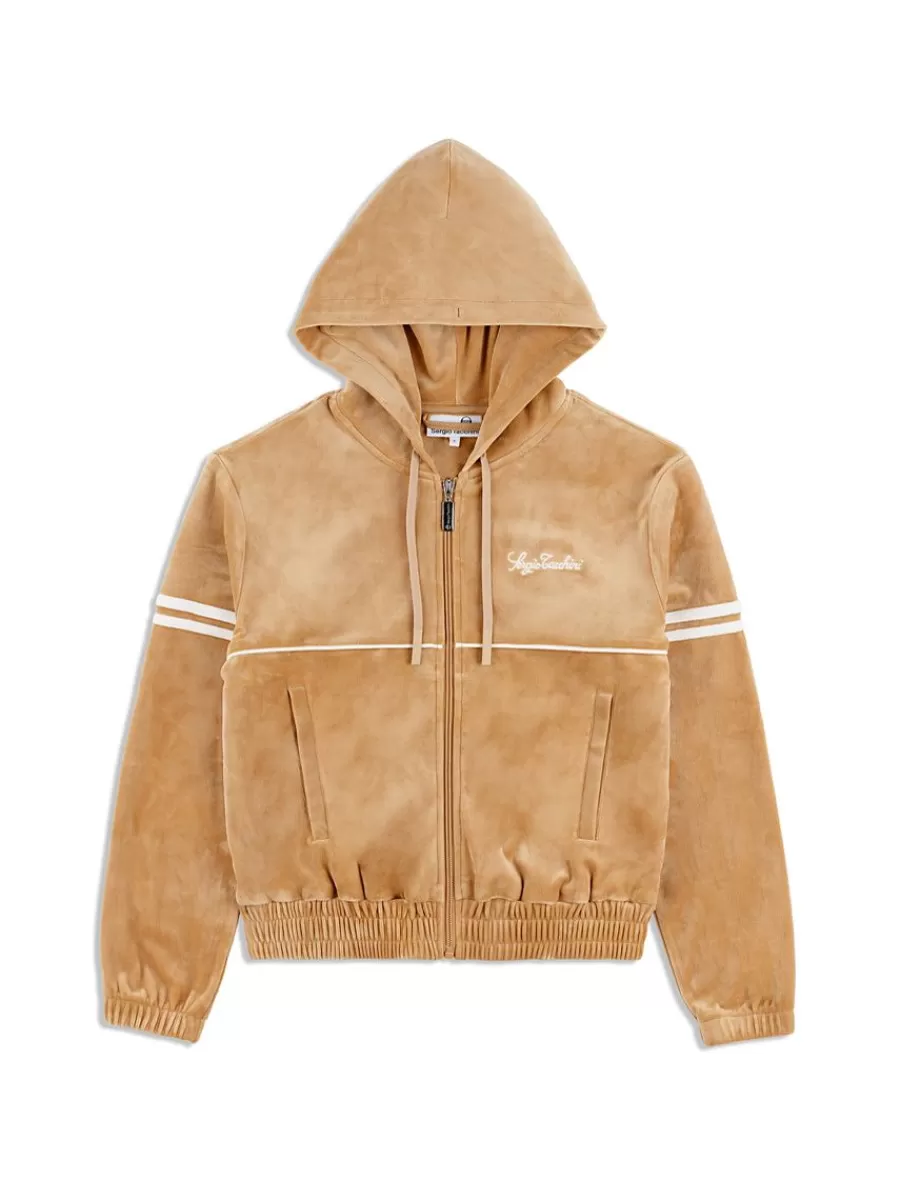 Velour>Sergio Tacchini Women'S Scopeto Hoodie- Meerkat