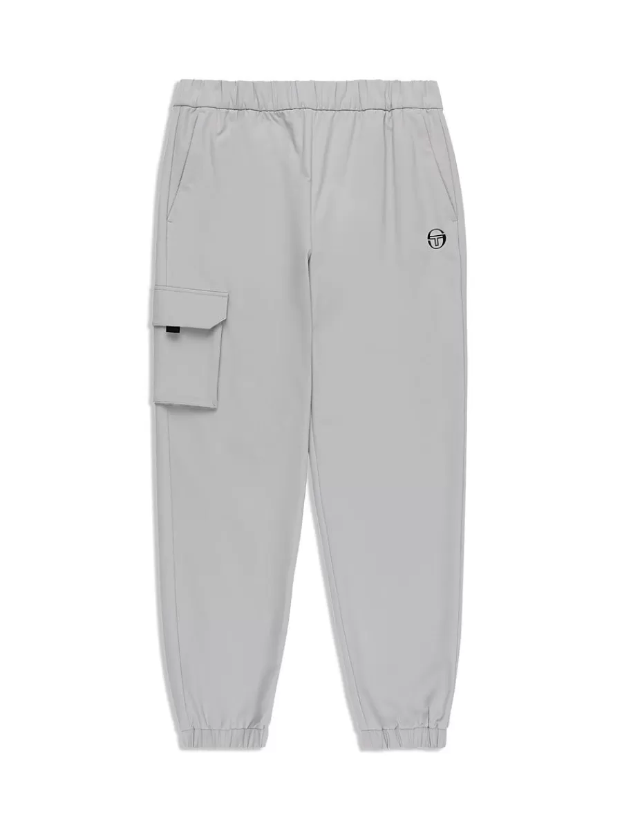 View All>Sergio Tacchini Woven Cargo Jogger Pants- Heather Grey