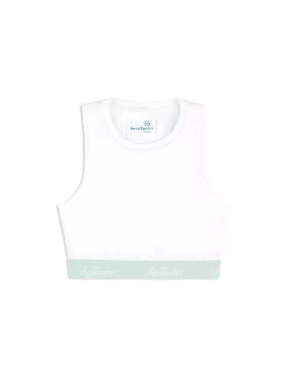 Tops And Sports Bras>Sergio Tacchini Zambrini Top- Brilliant White