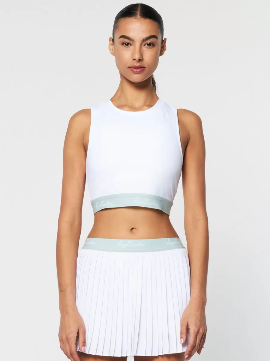 For The Court>Sergio Tacchini Zambrini Top- Brilliant White