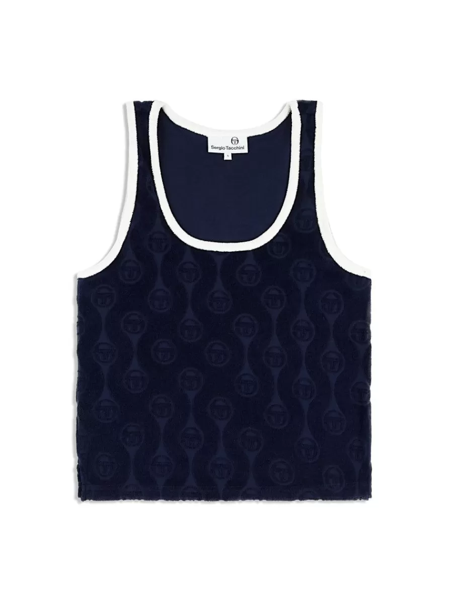 For The Court>Sergio Tacchini Zona Tank- Maritime Blue