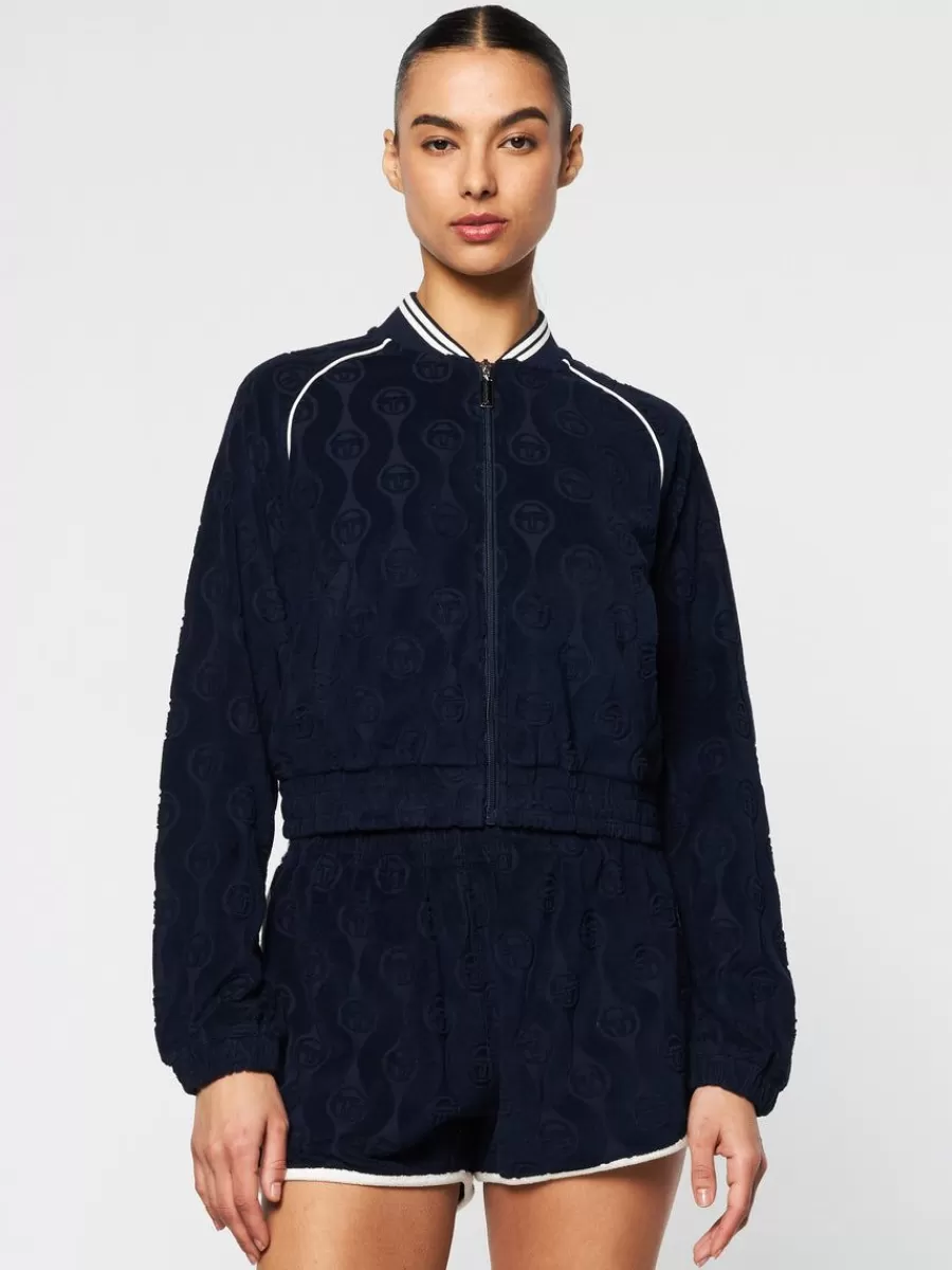 View All>Sergio Tacchini Zona Track Jacket- Maritime Blue